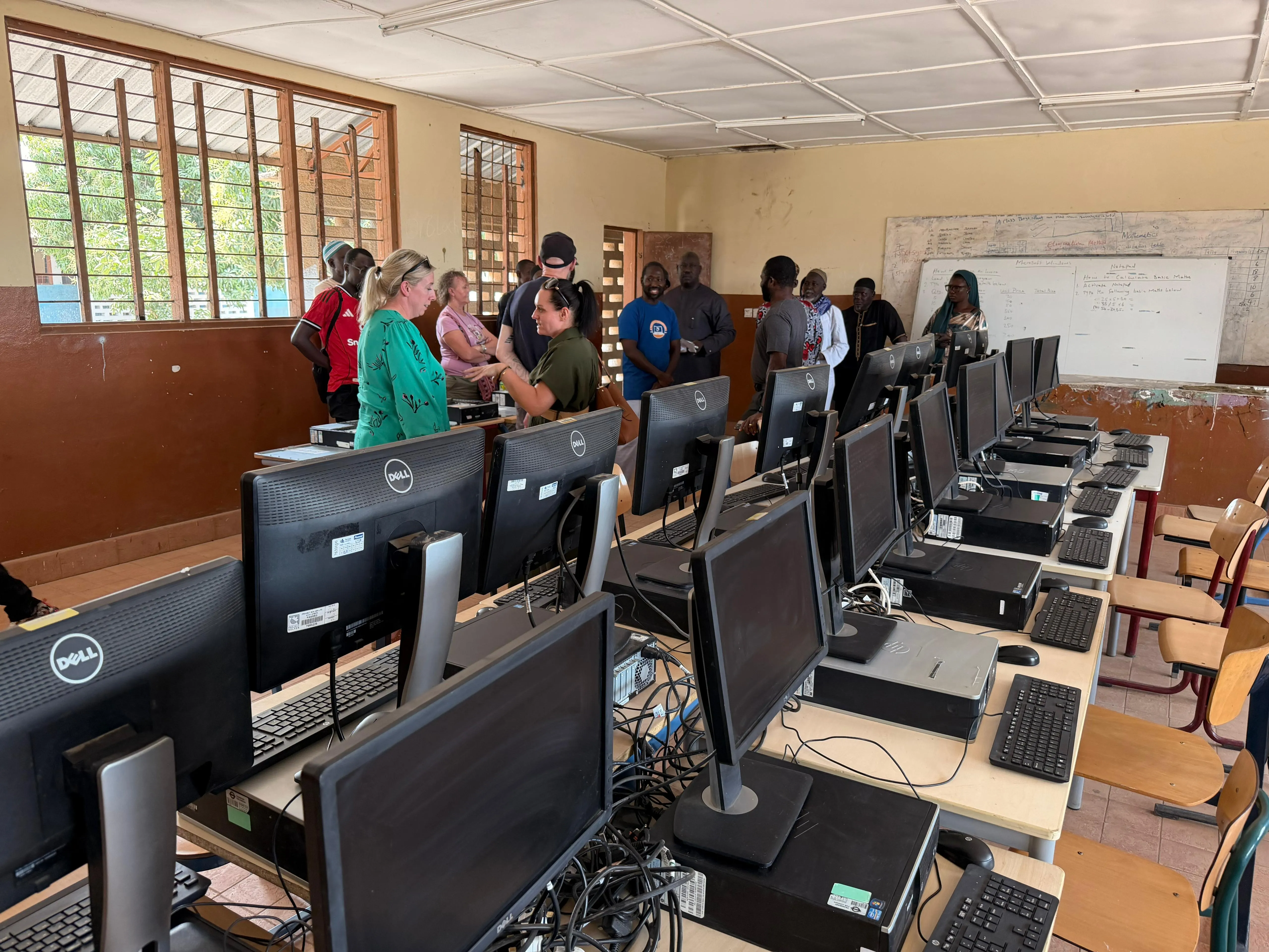 Partners and visitors at TechForAll Foundation Digital Hub