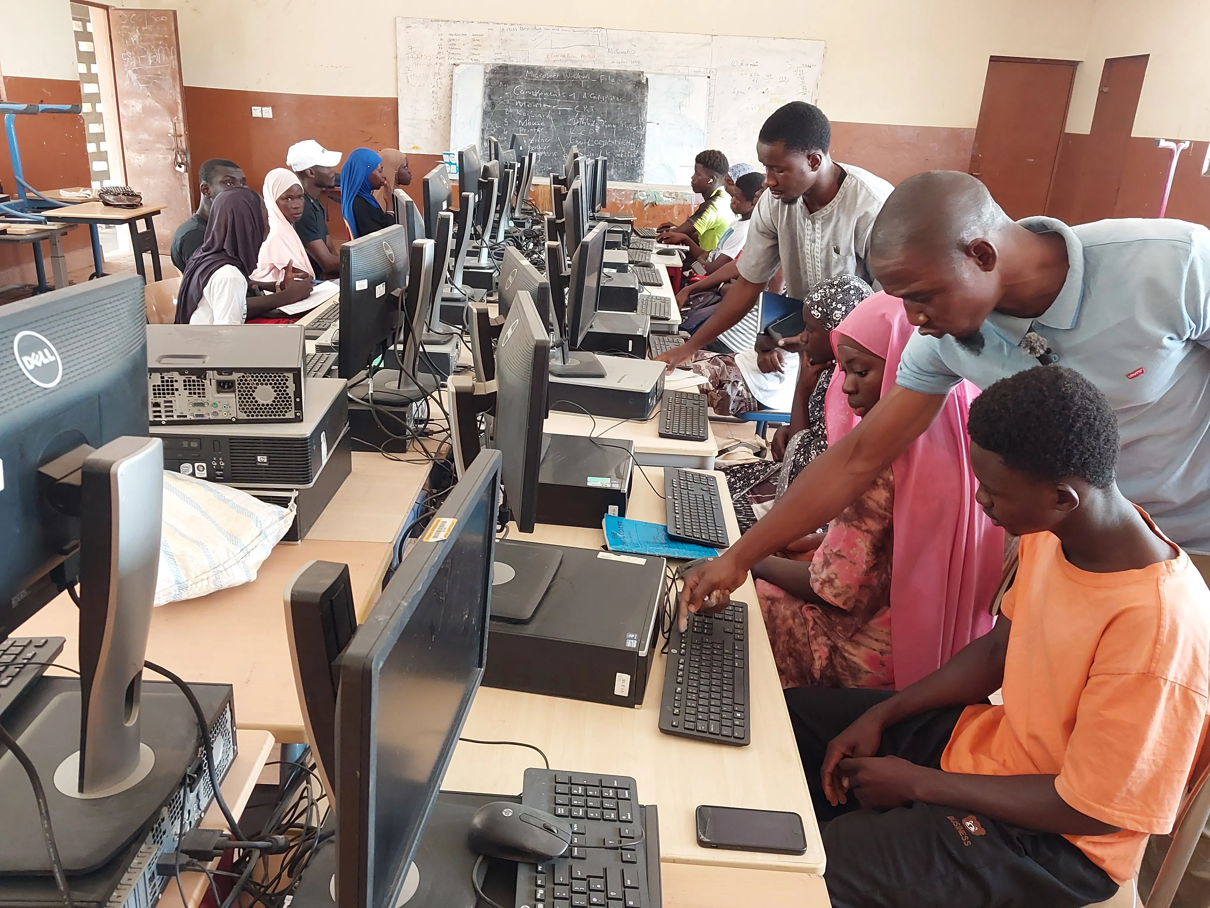 TechForAll Foundation digital skills training session in IT lab